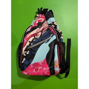Moiso Sling Bag Camo Multicolor Crossbody Pink Purple Blue